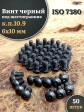 Винт чёрный 6х10 ISO 7380 под шестигранник к.п.10.9