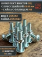 Винт с прессшайбой М6х40 DIN967 с гайкой фланец, 10 шт.
