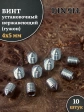 Винт установочный нержавеющий М4х5 DIN914 (гужон), 10 шт.