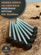 Ножка опора D32 М10х120 регулируемая мебельная круглая 8 шт