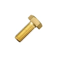 Болт 12х20 мм DIN 933 полная резьба, латунный