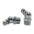 Пресс-масленка М1/4-28 UNF DIN 71412 H2 угловая 45°оцинкованная, 100 шт.