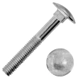 Болт с полукруглой головкой и квадратным подголовком 6х25 мм DIN 603, оцинкованный
