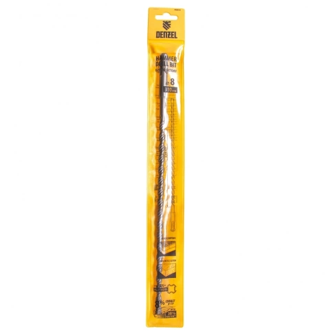 Бур по бетону Cobalt W-tip, двойная спираль, SDS-Plus, 8х310 мм Denzel  фото 4