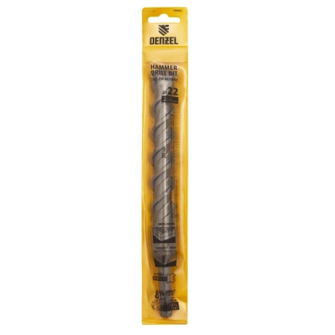 Бур по бетону Cobalt W-tip, двойная спираль, SDS-Plus, 22х260 мм Denzel  фото 5