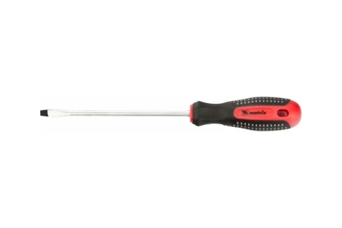 Отвертка Fusion SL6,0x150 мм, CrV, трехкомпонентная рукоятка antislip Matrix фото 1