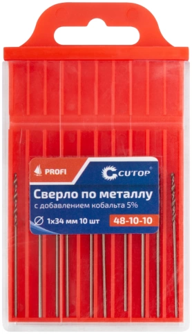 Сверло по металлу Cutop Profi с кобальтом 5%, 1х34 мм  фото 3