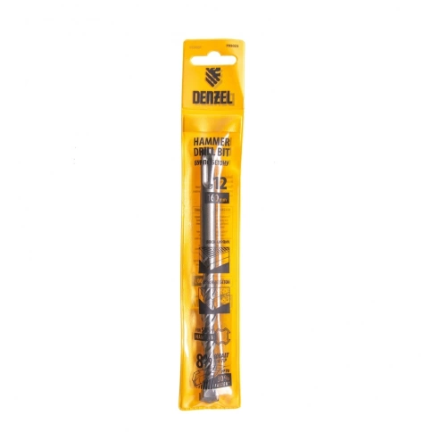Бур по бетону Cobalt W-tip, двойная спираль, SDS-Plus, 12х160 мм Denzel  фото 4