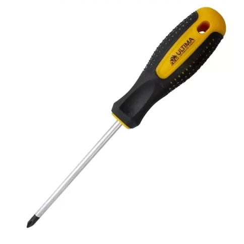 Отвертка Ultima PH1x100 мм, CrV, двухкомпонентная рукоятка anti slip фото 1