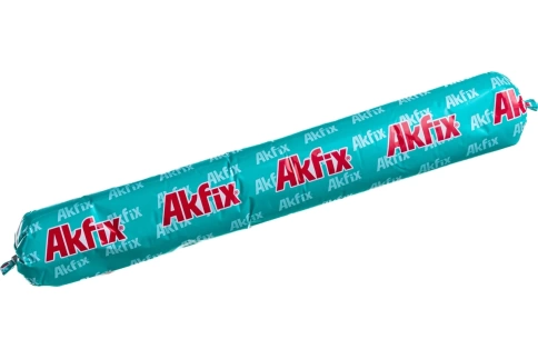 Герметик полиуретановый в тубах черный Akfix P635 600 мл фото 1