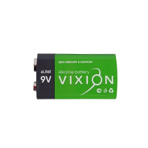 Батарейка алкалиновая 9V Крона 6LR61 1 шт VIXION фото 2