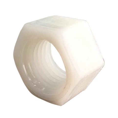 Гайка полиамидная М20 DIN934 (пластик), 10 шт. фото 4